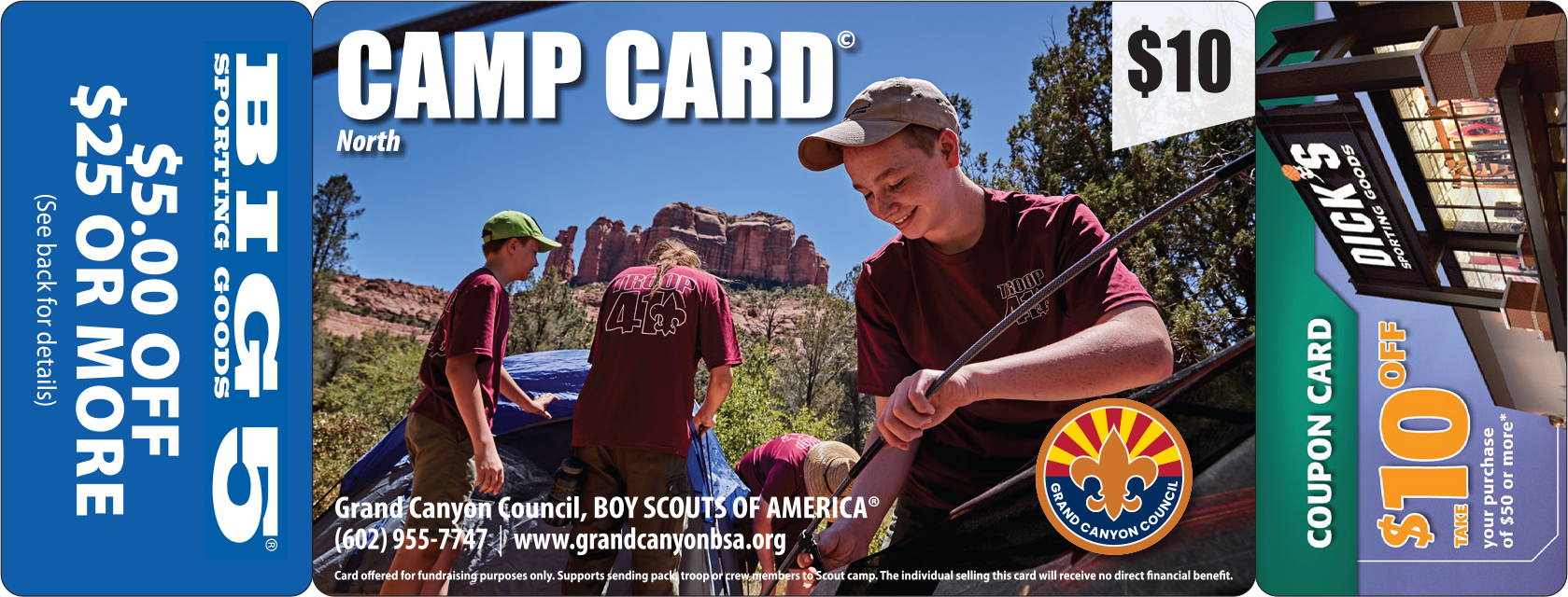 Camp Cards Support Center Grand Canyon Council BSA